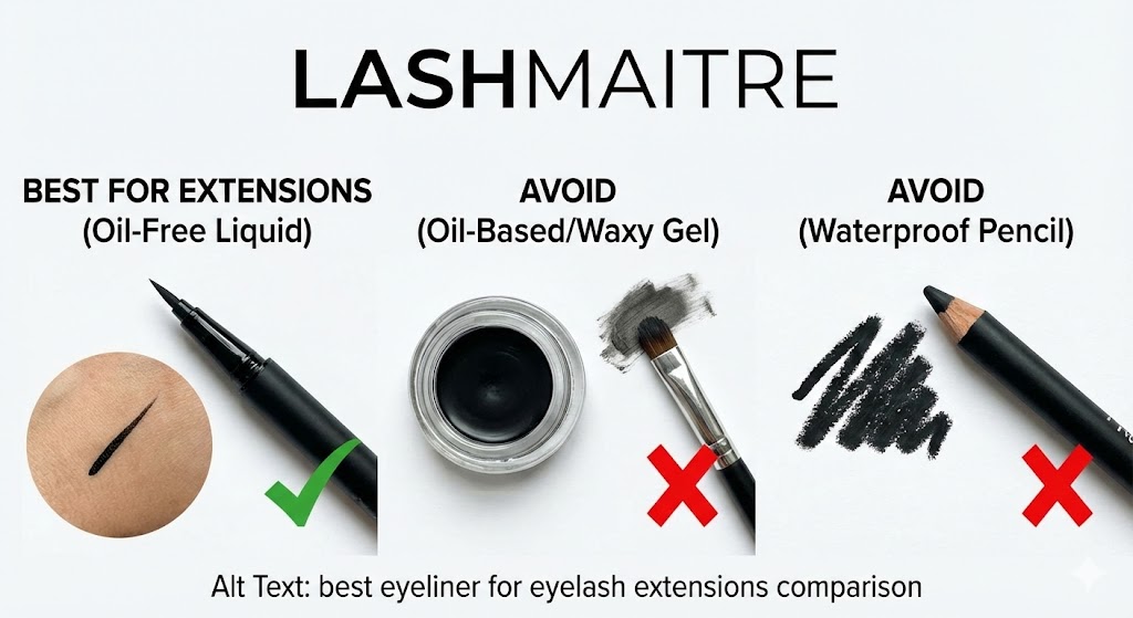 can you wear eyeliner with eyelash extensions