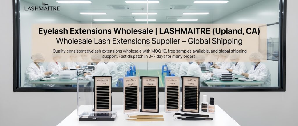 Eyelash extensions wholesale trays by LASHMAITRE, a wholesale lash extensions supplier in Upland, California

