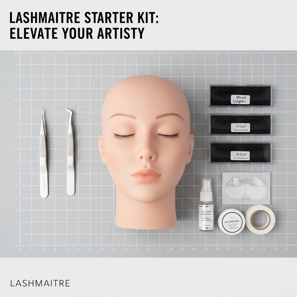 Kickstart your career with our free online eyelash extension course with kit, featuring premium LASHMAITRE tools for the ultimate learning experience.