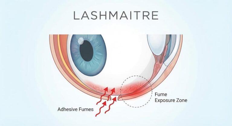 eyelash extension allergy vs irritation