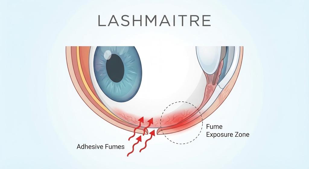 eyelash extension allergy vs irritation
