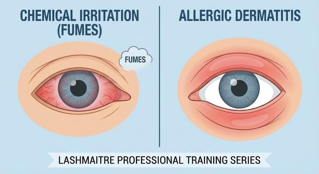 allergic reaction to eyelash extensions