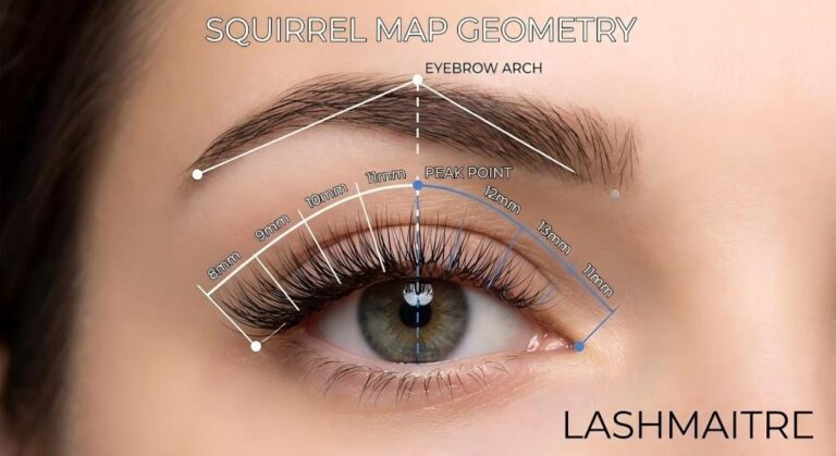 natural eyelash extensions mapping