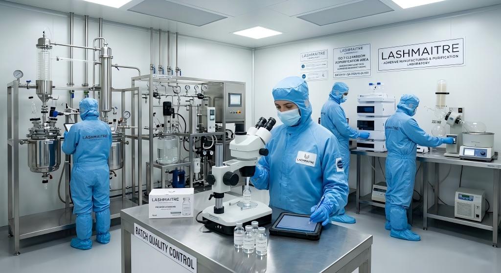 REACH compliant OEM eyelash extension adhesive manufacturing preventing blepharitis from eyelash extensions