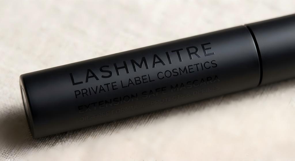 Minimalist text only private label cosmetics beautifully answering the can i wear mascara with eyelash extensions query