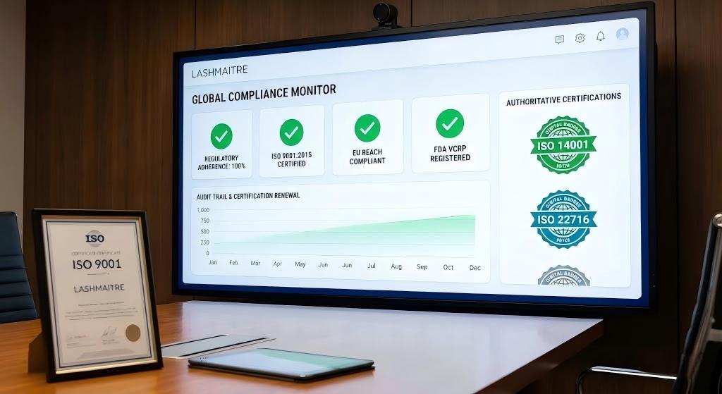 ISO 10993 cytotoxicity testing and compliance dashboard for eyelash extensions norman ok