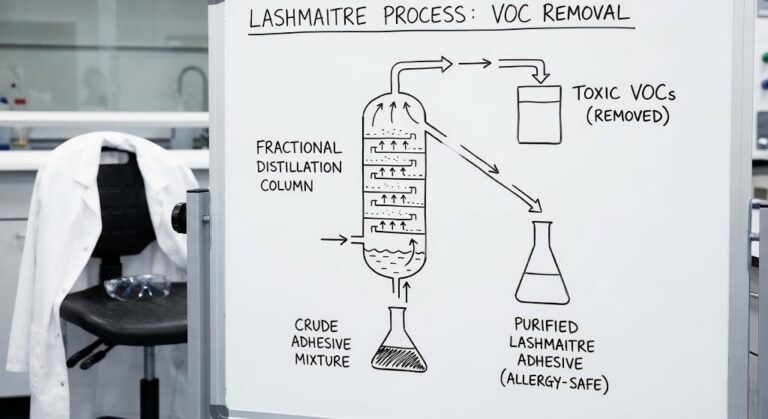eyelash extension adhesive allergy