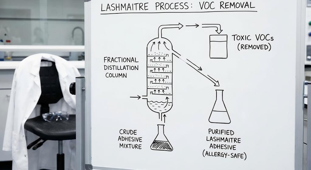eyelash extension adhesive allergy