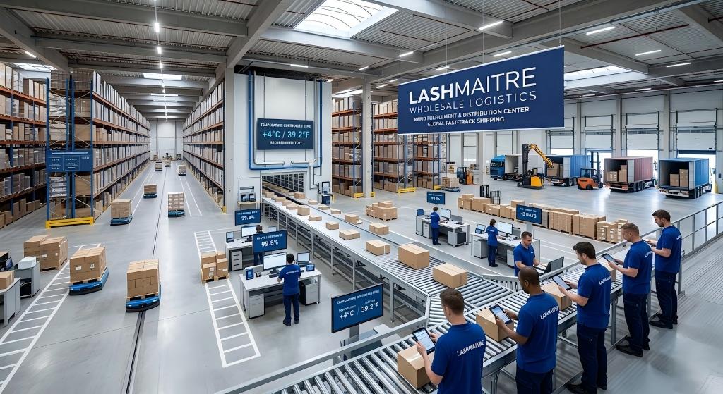 pristine wholesale logistics warehouse demonstrating rapid fulfillment capabilities to bypass massive inventory thermal spoilage and transit delays.