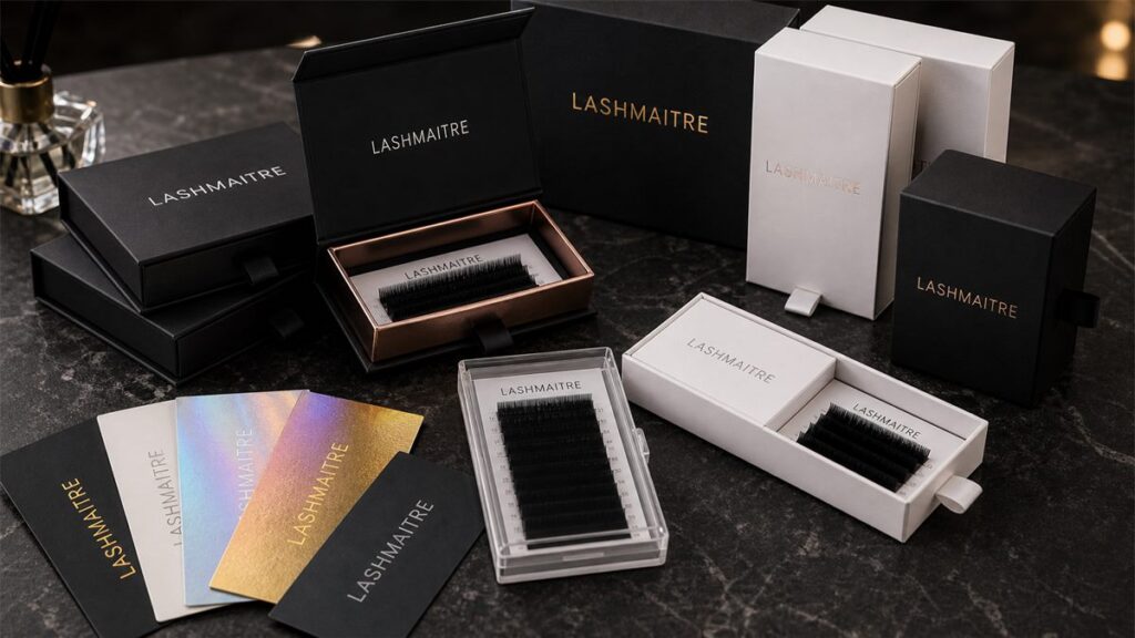 Lash extension quality control inspection for OEM lash production at LASHMAITRE