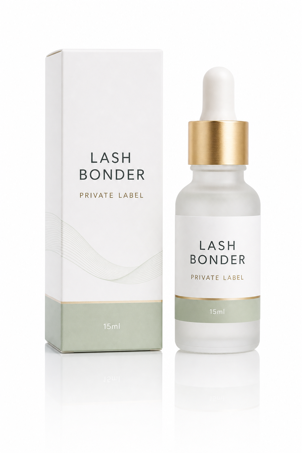 lash bonder wholesale frosted dropper bottle and outer box for B2B buyers