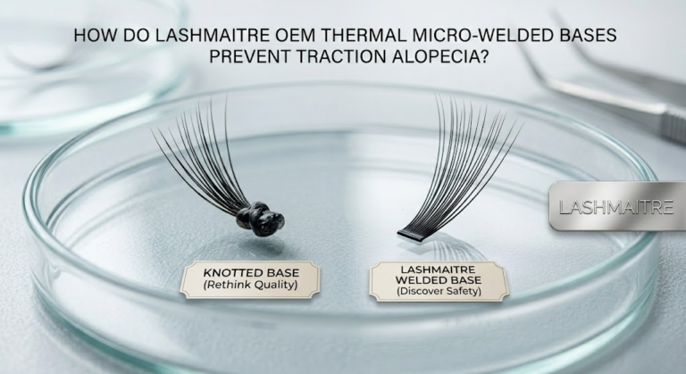 Cluster eyelashes wholesale base comparison for private label lash brands