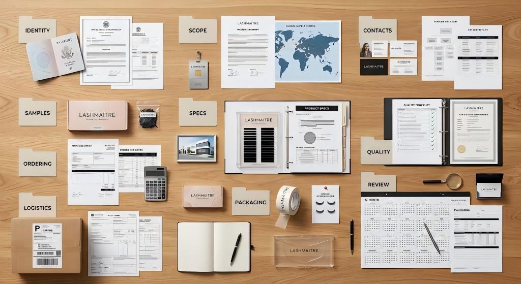 LASHMAITRE supplier onboarding evidence covering identity scope samples specifications quality and logistics
