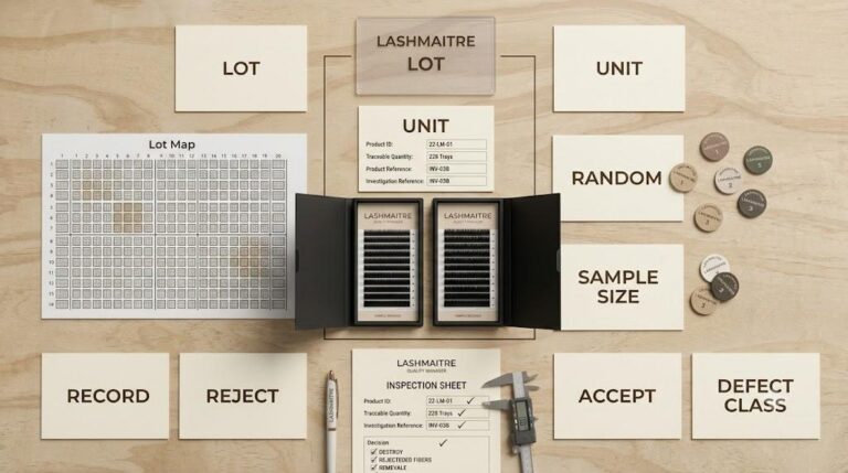 Lash acceptance sampling plan defining lot unit random sample size record and decision rules