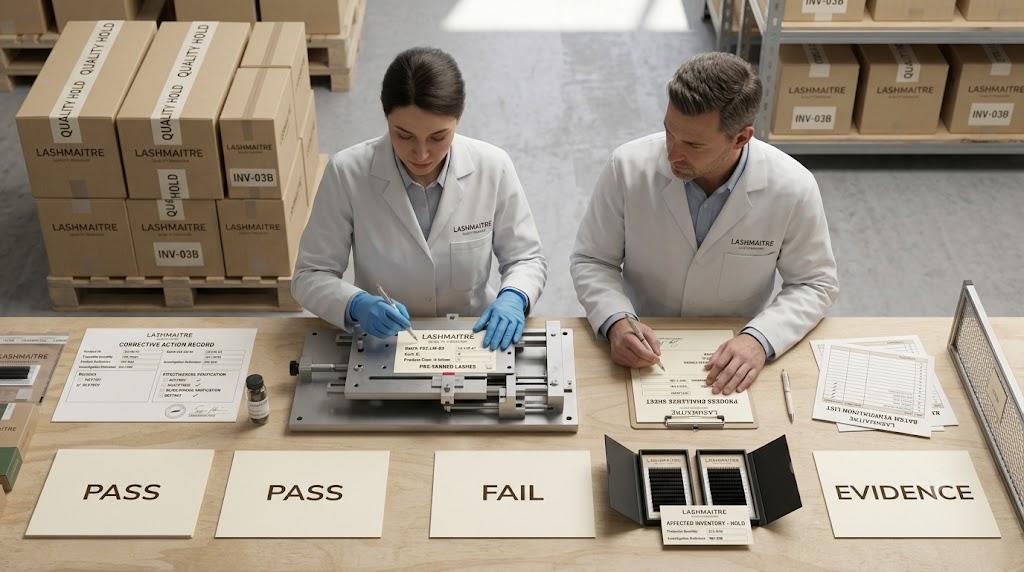 Quality engineers challenging a revised LASHMAITRE lash process control