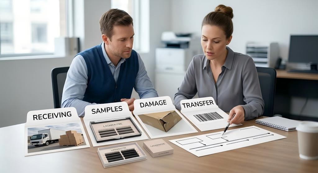 LASHMAITRE lash inventory variance evidence from receiving samples damage and transfers