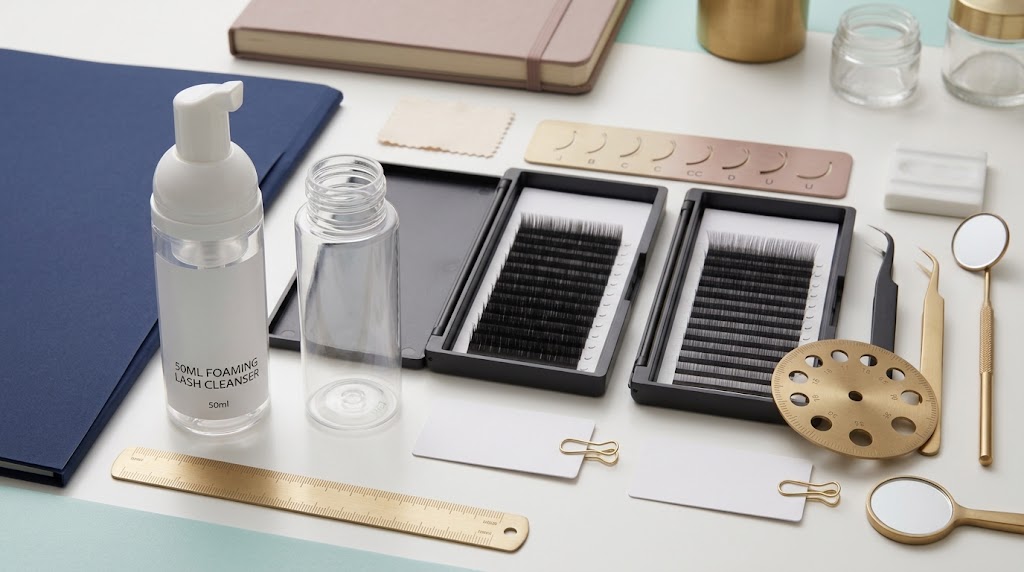Lash cleanser physical sample and packaging inspection process