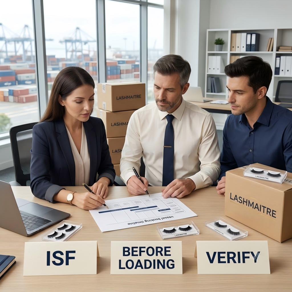 Importer Security Filing for lash shipments verified before vessel loading