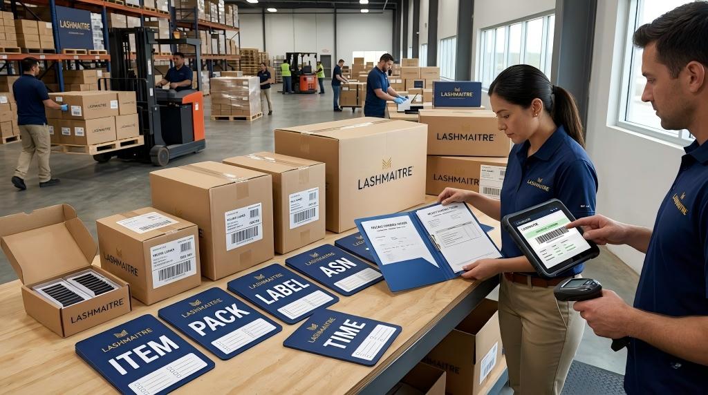 Retail chargeback prevention controls checked for a LASHMAITRE shipment
