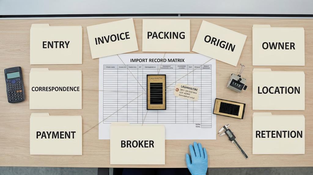 Lash import recordkeeping team locating verifying and producing entry records