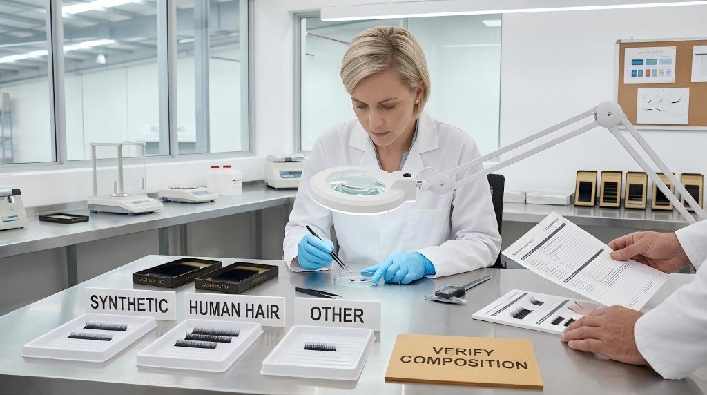 Laboratory review of synthetic human hair and other lash materials for HTS classification