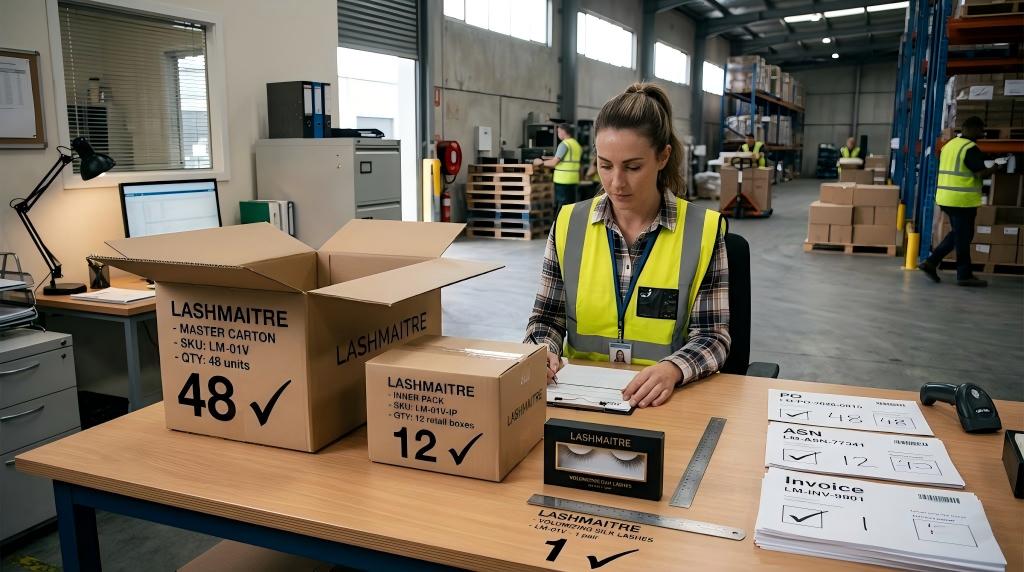 LASHMAITRE PO shipment and invoice quantities reconciled before billing