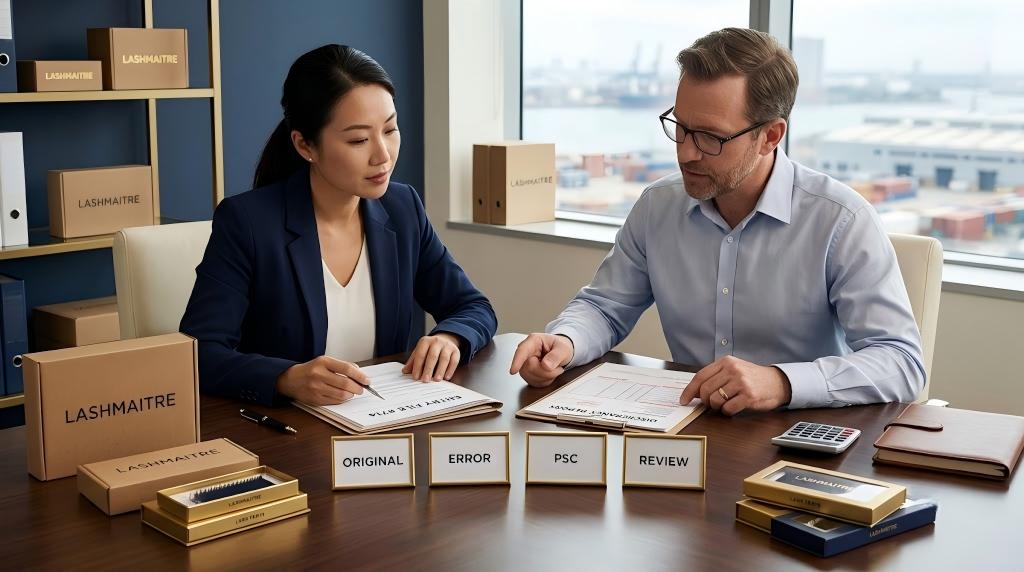 Lash importer and customs broker reviewing evidence for a Post Summary Correction