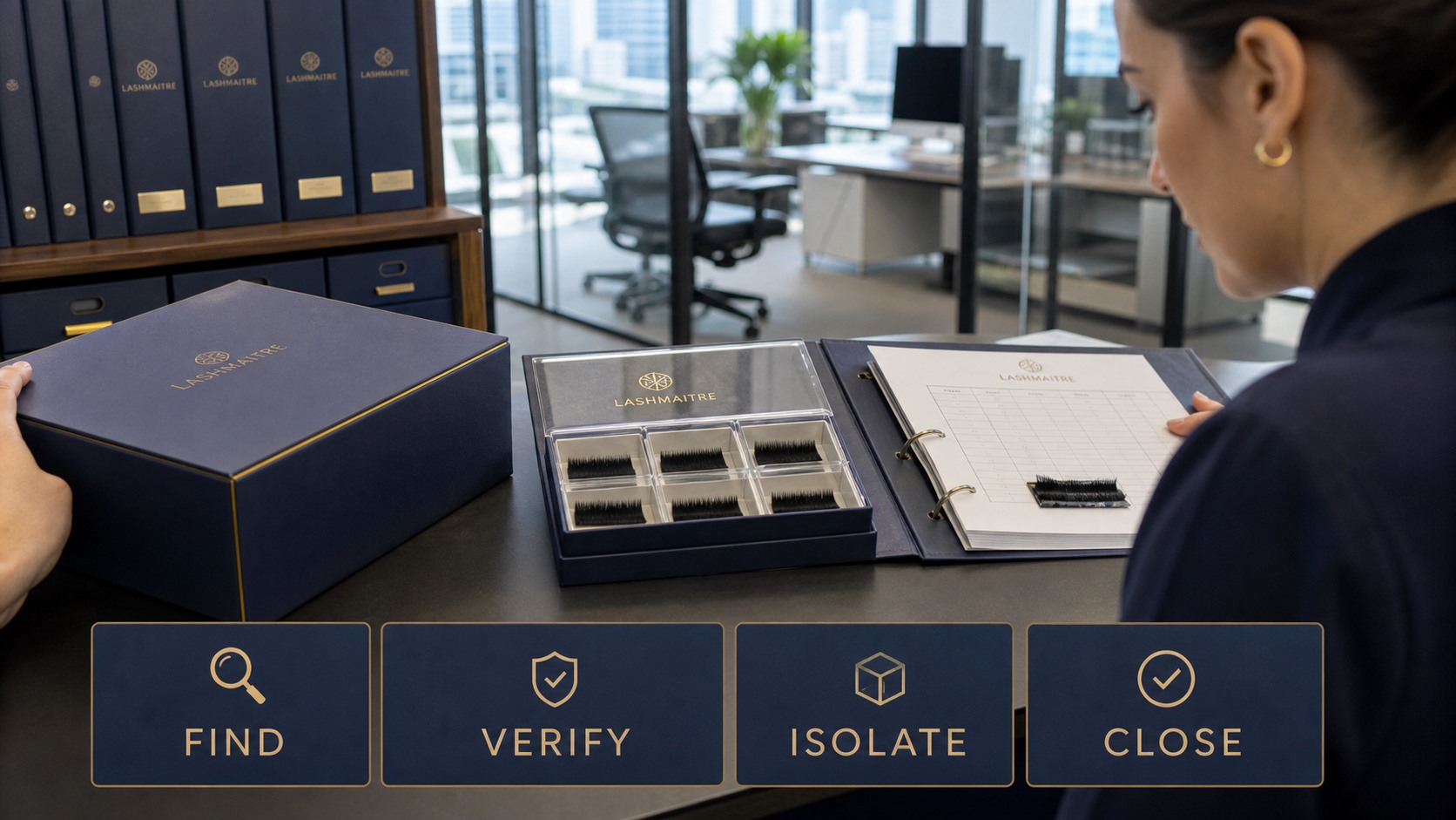 LASHMAITRE lash lot number tested in a backward and forward traceability drill