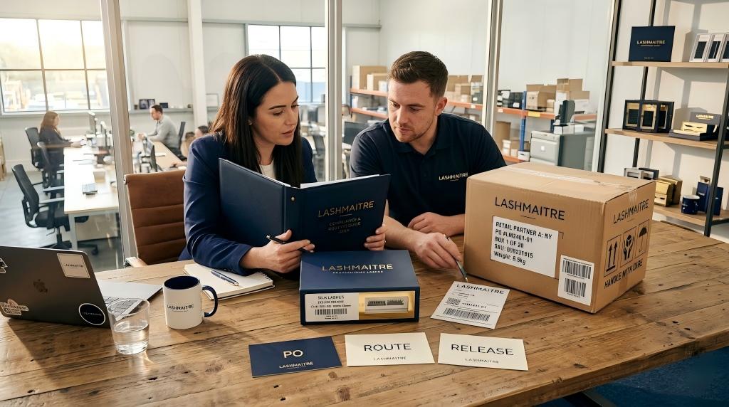 LASHMAITRE lash retailer compliance checklist reviewed before first shipment