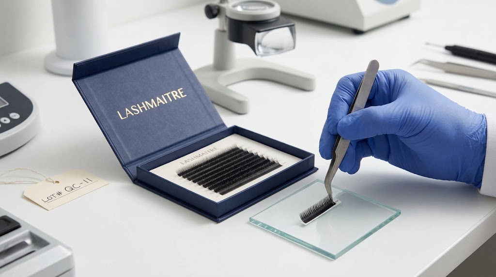 LASHMAITRE lash tray sample testing with foil-backed strip release