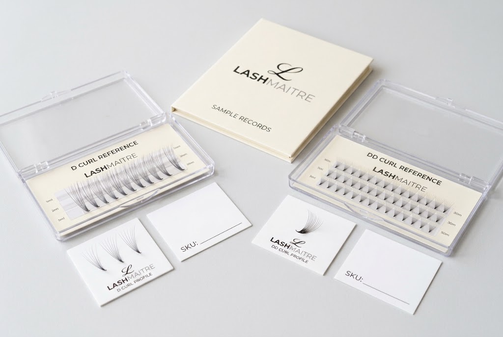 LASHMAITRE D curl and DD curl trays stored as reorder references