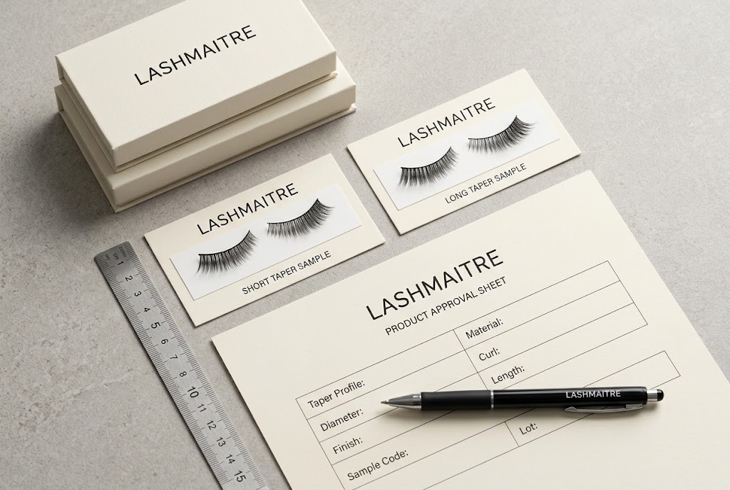 short taper vs long taper lash extensions LASHMAITRE approval record
